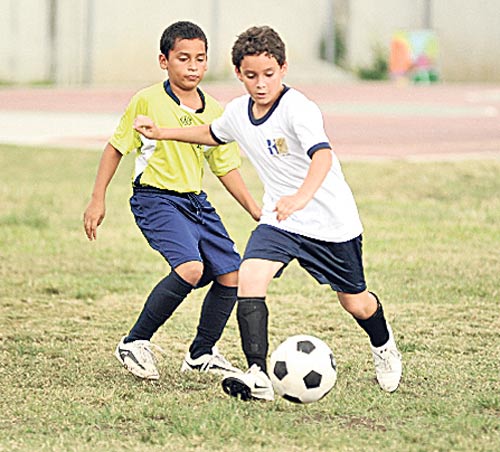 <p>Destreza. Los de casa dominaron el partido hasta el final.</p>