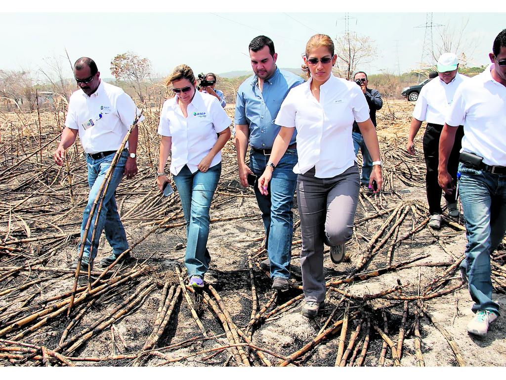 La administradora general de la Asep, Zelmar Rodríguez Crespo, encabezó la inspección en Puerto Gago.(Cortesía)