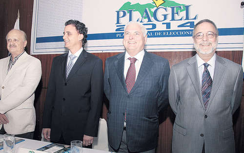 <p>Participación. Magistrados y presidente inician PLAGEL.</p>
