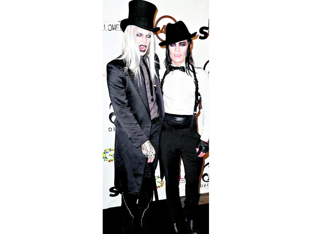 Adam Lambert y su pareja apostaron por el miedo.()