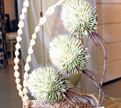 <p>Los arreglos florares no se limitan a las frescas y vivas. La naturaleza muerta también es subliminal.</p>