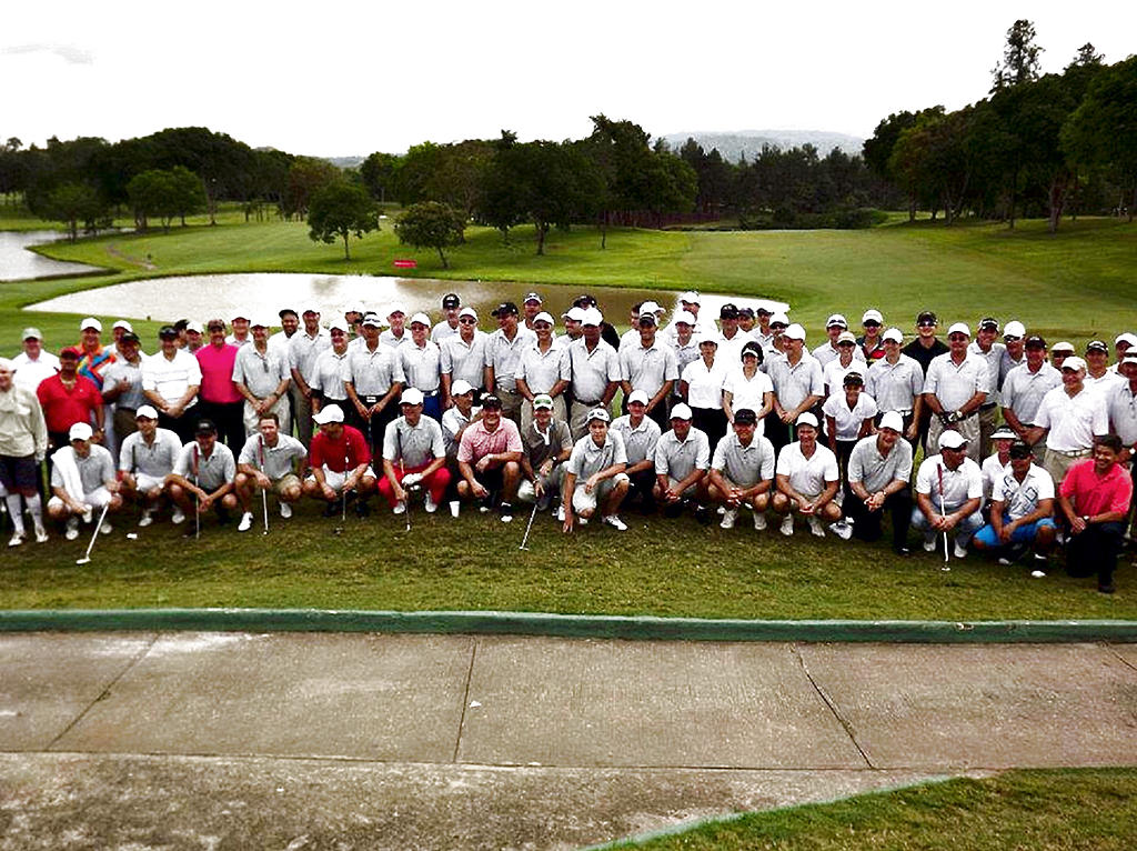 Torneo. Golfistas que jugaron la Audi quattro Cup.(Angélica Morales)