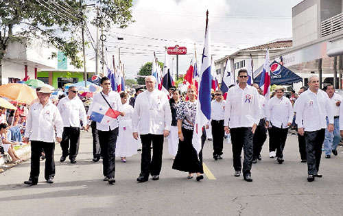 <p>Chiriquí. Marcharon las autoridades de la provincia. </p>