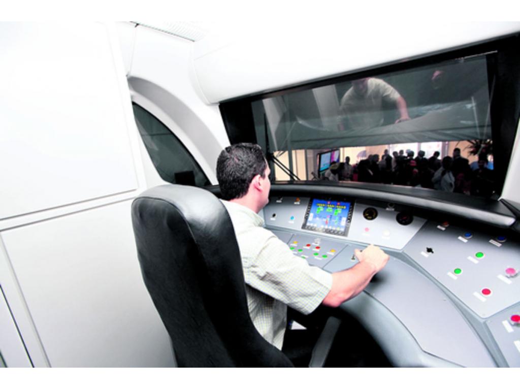 Modelo de cómo será el panel de control de los trenes.(Erick Barrios)