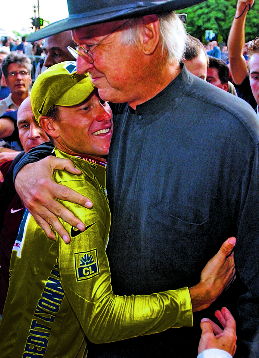 Felicitación. Armstrong brilló en el Tour del año 2003. (AP)