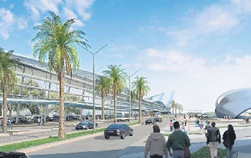 <p>Proyección. Maqueta del nuevo centro de convenciones.</p>
