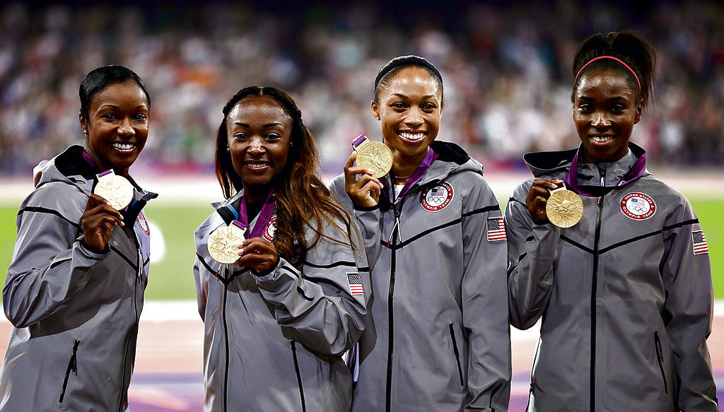 Dominante. El equipo femenino de atletismo de Estados Unidos arrasó.(AP)