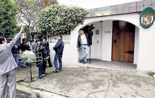 <p>Refugio.Instalaciones de la Embajada de Panamá en Ecuador.</p>