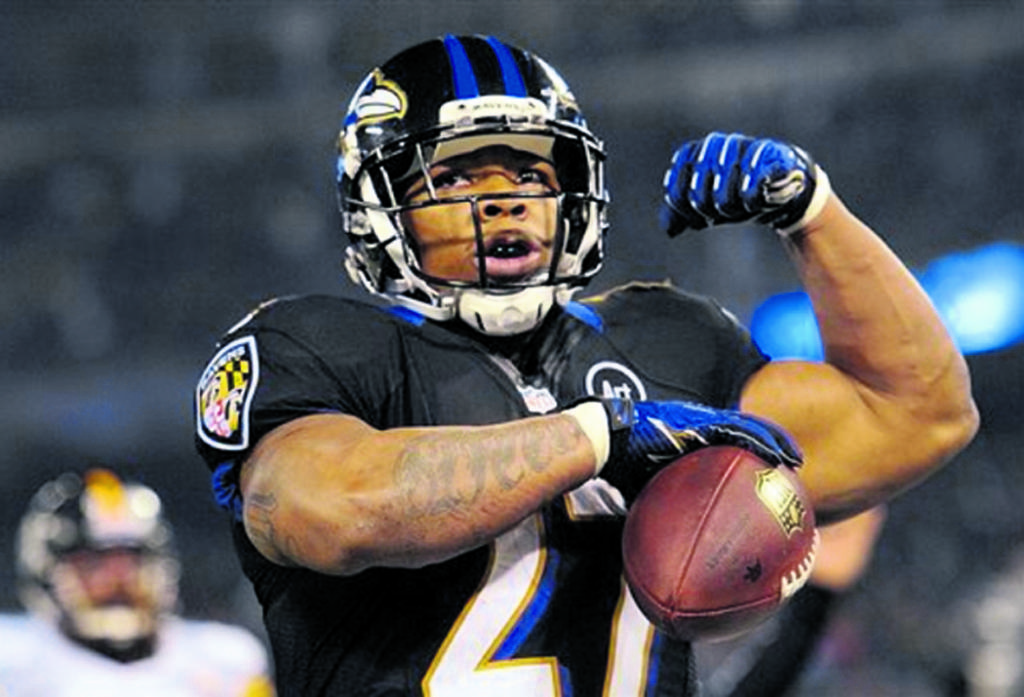 Poder. Ray Rice es el running back de los Ravens. (Archivo)
