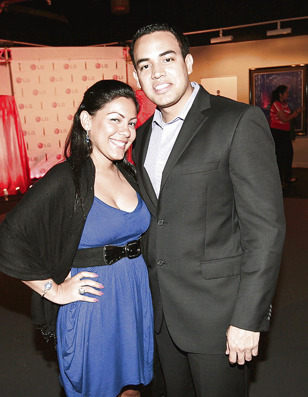 Ginnett Vargas y Jonathan Pittí.()
