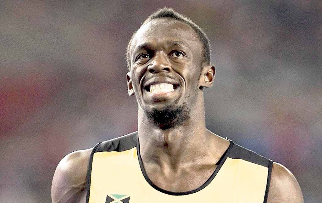<p>Bolt y su clásica sonrisa</p>