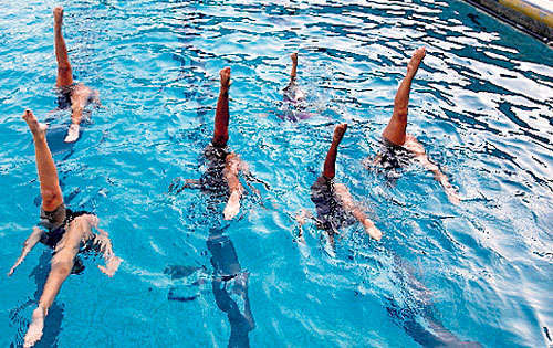 <p>Preparación. Las atletas en su entrenamiento diario. </p>