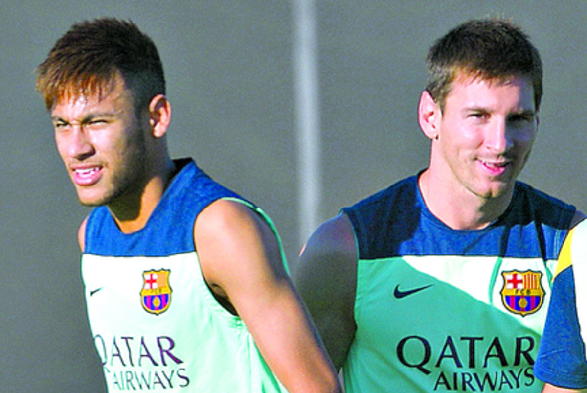 Messi se ha mostrado en forma durante los entrenamientos.(AP)