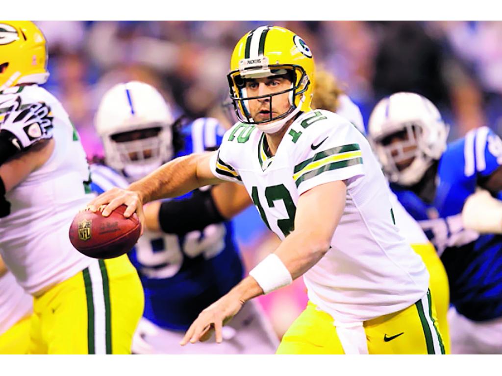 Figura. Aaron Rodgers, mariscal de campo de los Packers (Archivo)
