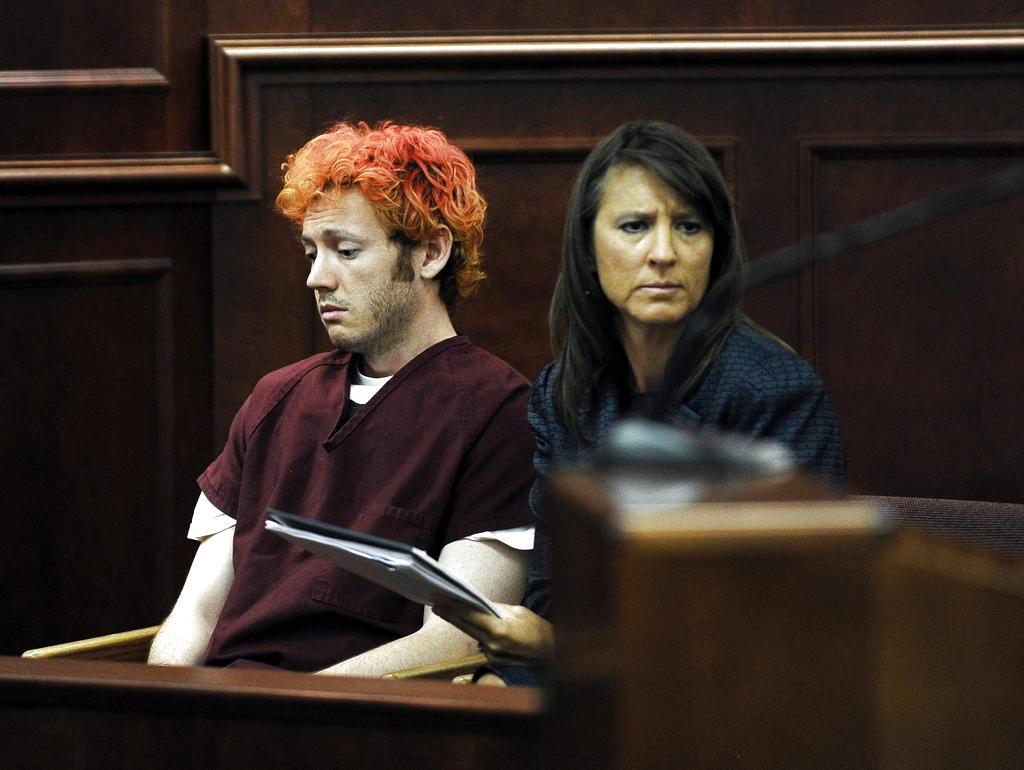 James Holmes (i), supuesto autor de la matanza de Aurora. Foto/EFE<br>
