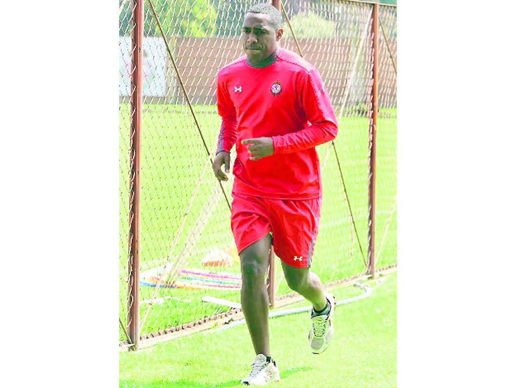 Tejada en sus entrenos.(Deportivo Toluca de México)