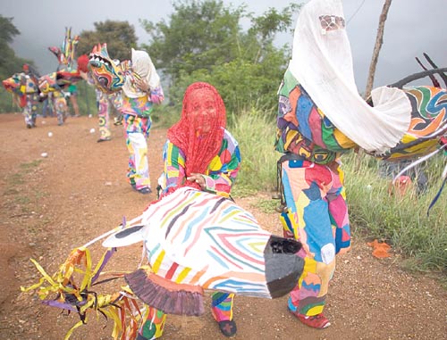 <p>Venezuela. Danzantes en naiguata salieron a festejar con colores el Corpus.</p>