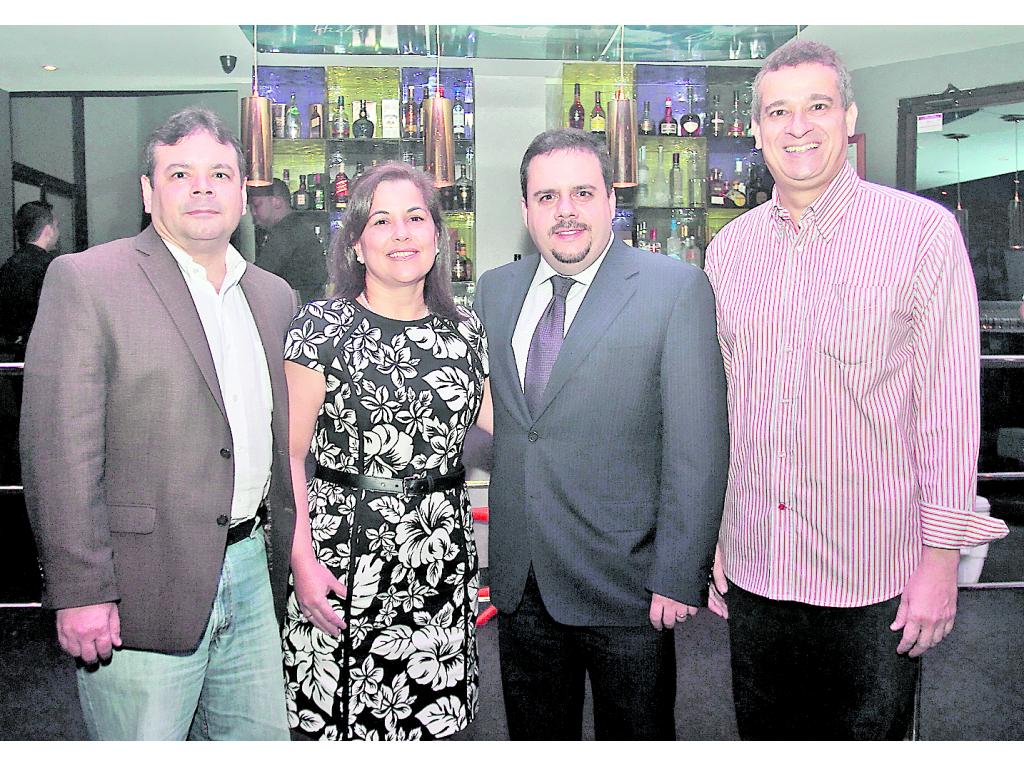 Juan Antonio Tejada, Vivian López de Pérez, Alejandro Pérez y Carlos Alberto Vásquez.(Omar Morales)