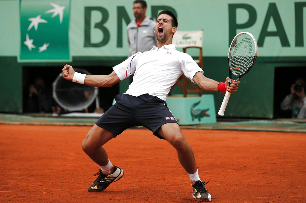 Novak Djokovic festeja. Foto: Archivo/AP<br>