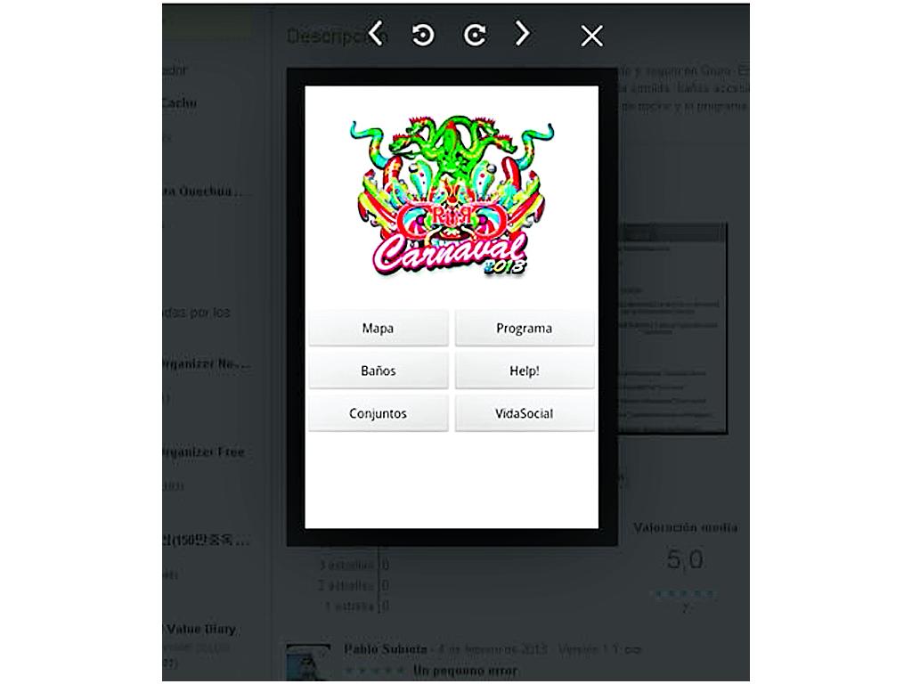 La app ofrecerá datos sobre los servicios básicos en la celebración como baños, pasos autorizados, restaurantes, hospitales y policía, entre otros.()