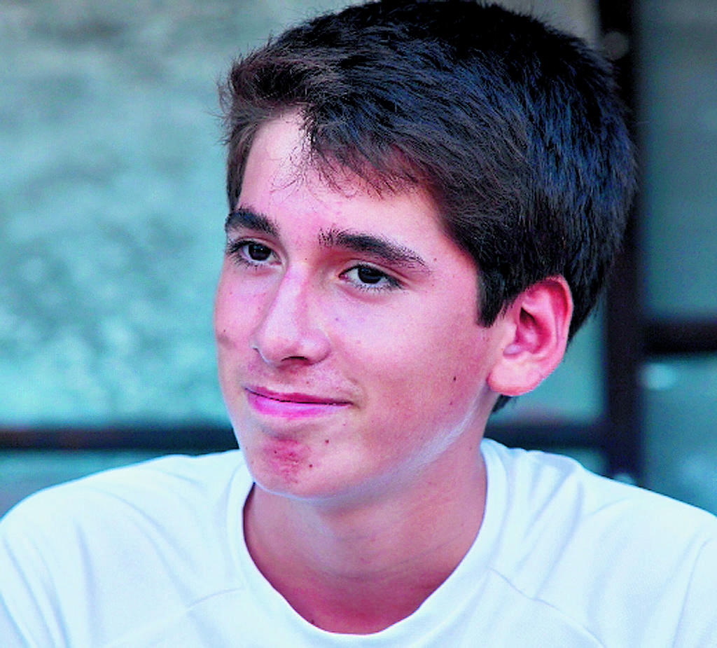 Su rostro alegre al momento de hablar de tenis.(Alberto Ortega)