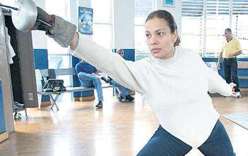 <p>Trabajo. Jiménez quiere llegar a otra olimpiada. </p>