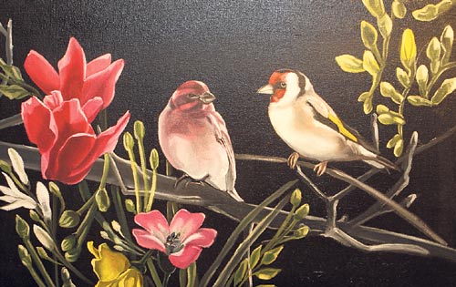 <p>Pájaros. Estos cuadros nocturnos evocan el arte oriental.</p>