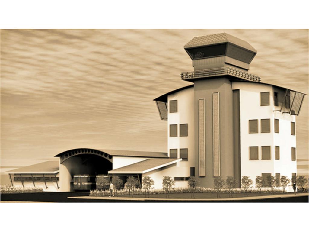 La terminal tendrá una torre de control y estación de bomberos.(Cortesía)