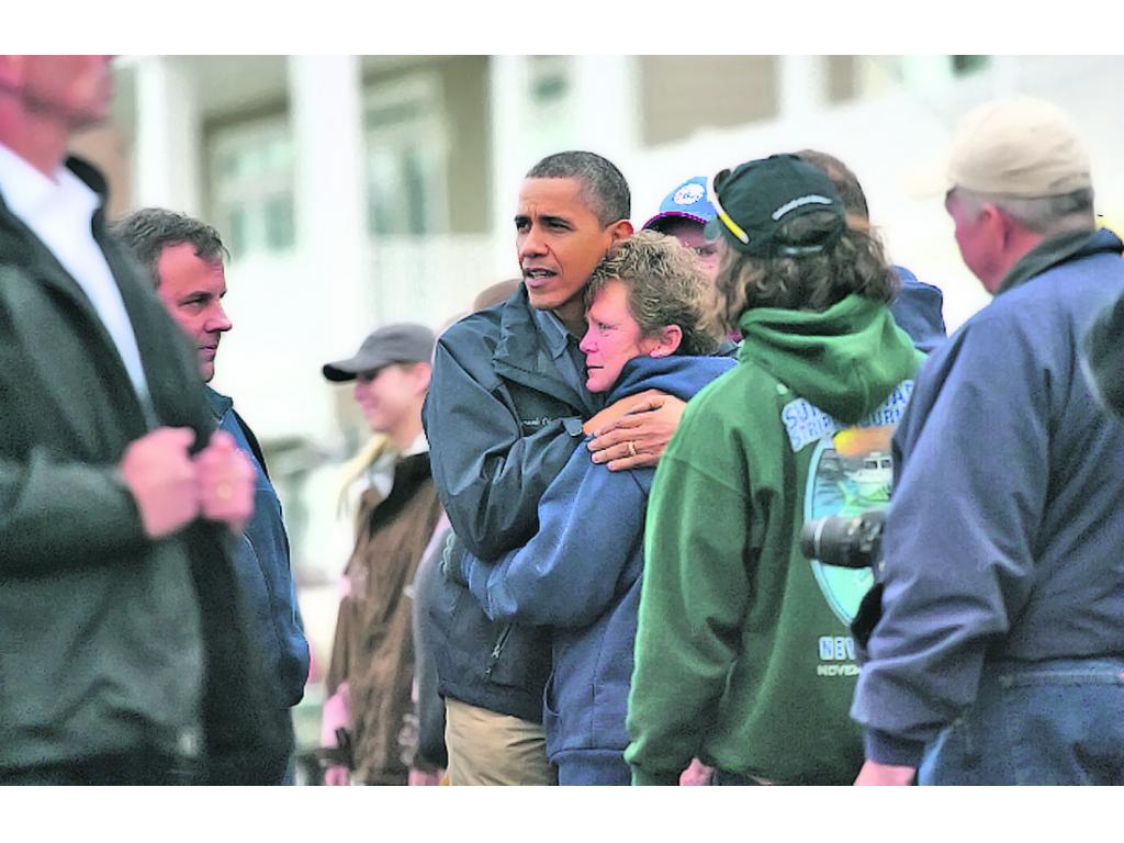 Apoyo. Barack Obama visitó a los damnificados.(AP)