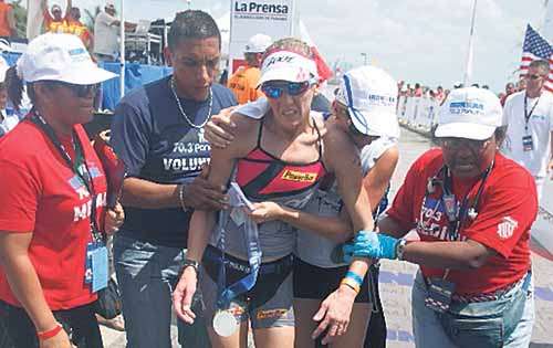 <p>Ayuda. Williamson llegó agotada.</p>