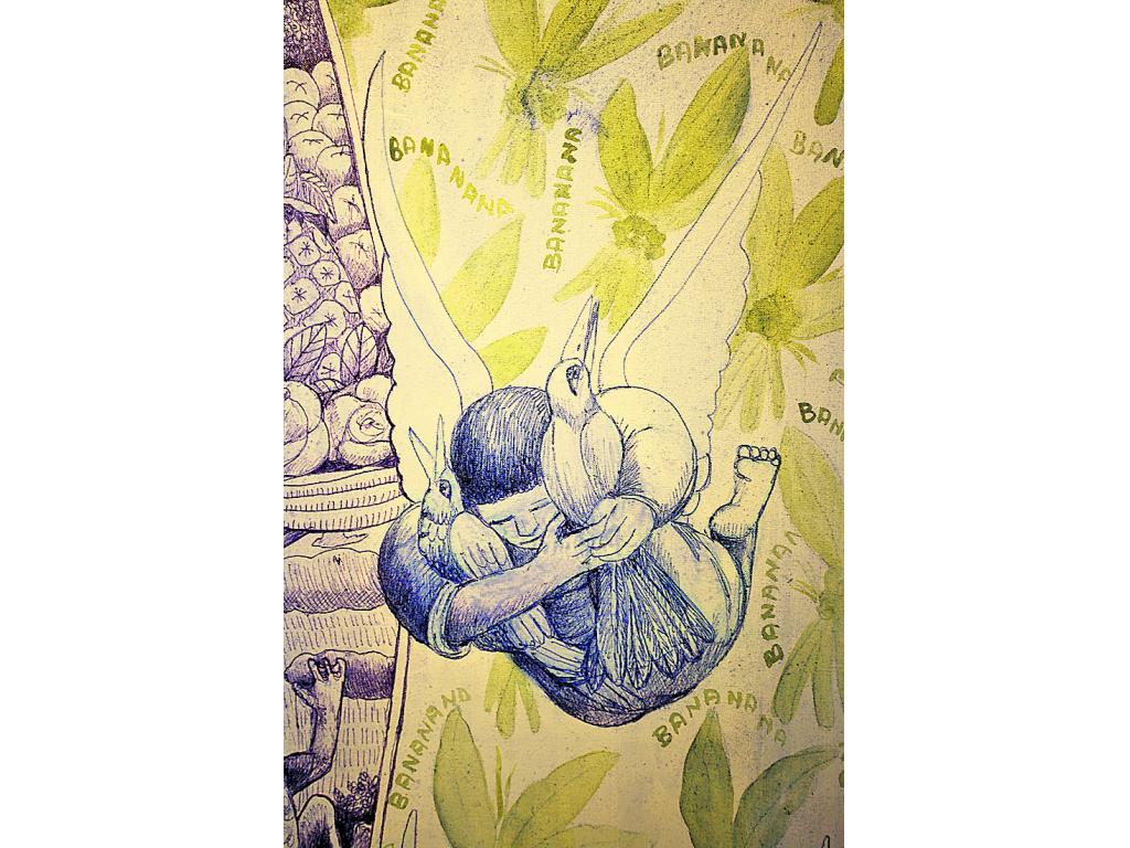 Arte. Cuadro de Ureña Ramos de su serie Bananana.()