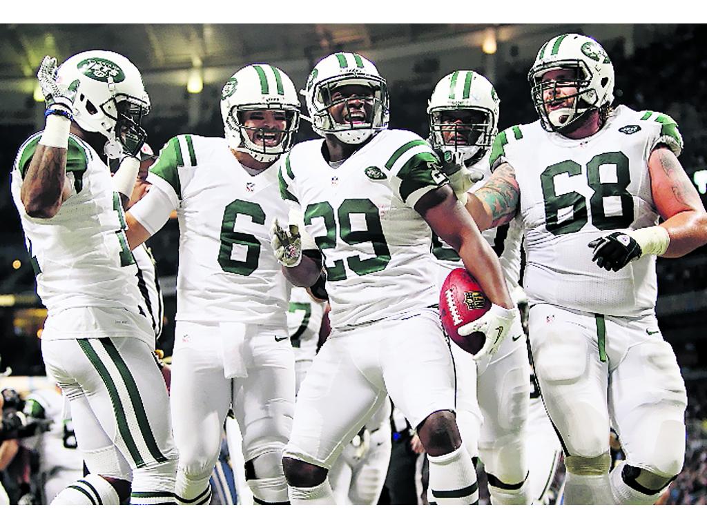 Caída. La alegría les duró poco a los Jets de Nueva York.(AP)