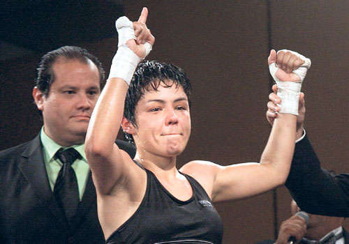 <p>Experiencia. La azteca Jackie Nava tiene 31 años de edad.</p>