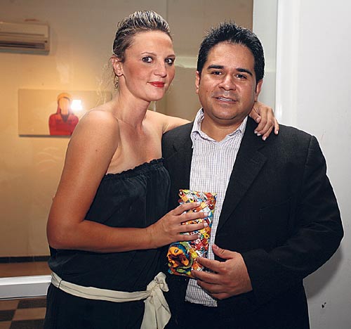 <p></p><p>Vanessa Frere y Eloy Álvarez.</p>