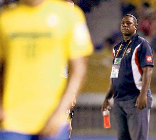 <p></p><p>¿Adiós? Ante Brasil, el DT le dijo adiós al Mundial.</p>