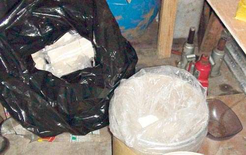 <p>Laboratorio. Droga que iba a ser empacada.</p>