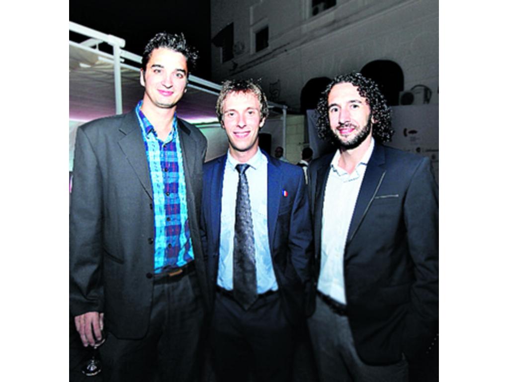 2. Gilles Burkhardt, Florian Lafarge y José Riquelme.