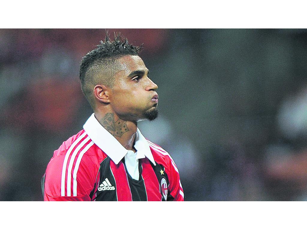 Decepción. Kevin-Prince Boateng, del AC Milan.(EFE)