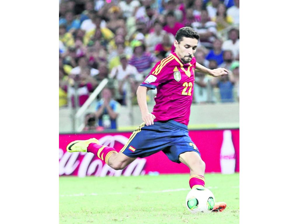 Jesús Navas, el jugador que, con su gol, metió en la final a España.(AP)