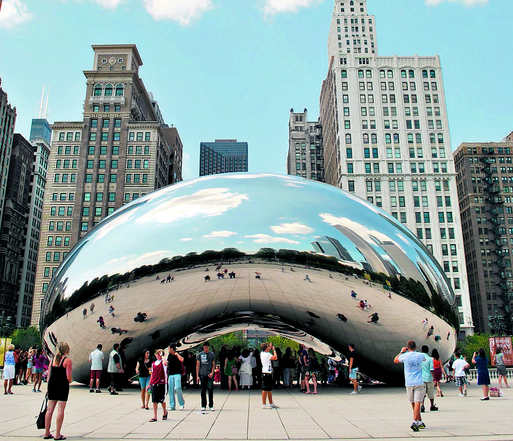 Escultura. The Bean en el Milenium Park.()