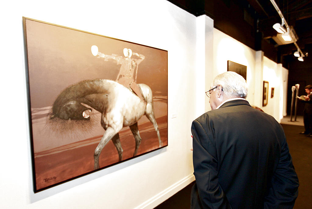 Pintura. Observa un cuadro de David Manzur.()