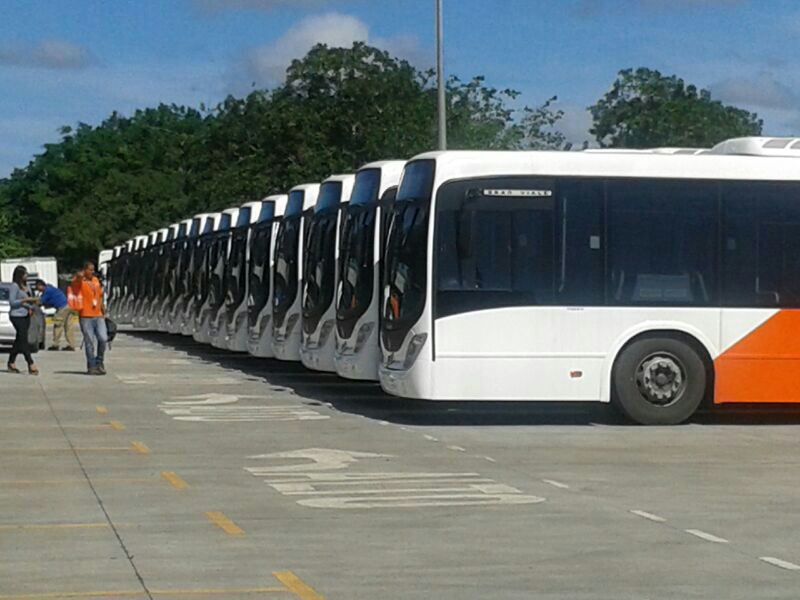 Unas 36 nuevas unidades de metrobús. Foto/Erika Quiñones<br>