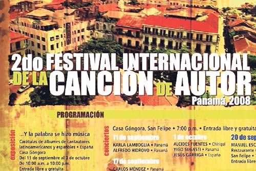 <p>Cartel. El segundo Festival Internacional de Autor.</p>