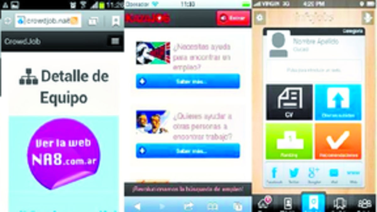InfoJobs Card. Posibilita que los usuarios de InfoJobs se ayuden en la búsqueda de trabajo y accedan al mayor número de ofertas posibles. A través de esta app, los usuarios comparten ofertas laborales que conocen mediante anuncios.(Encuentra trabajo)