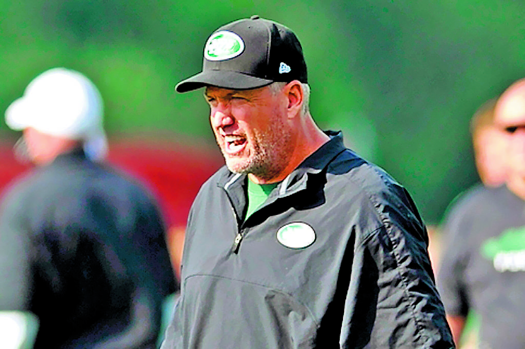 Preparador. El entrenador en jefe de los Jets, Rex Ryan.(AP)