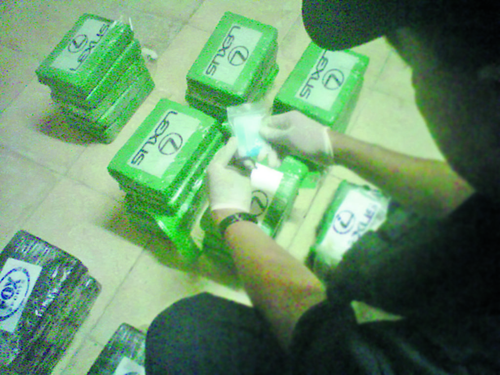 Pacas. Importante cargamento de cocaína se decomisó.(cortesía)