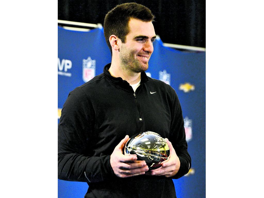 Joe Flacco fue el Jugador Más Valioso del Super Bowl.(EFE)