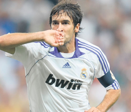 <p>Raúl González, ídolo de la afición madridista.</p>