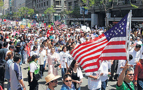 <p>Hechos. Hubo protestas a favor y contra los inmigrantes.</p>