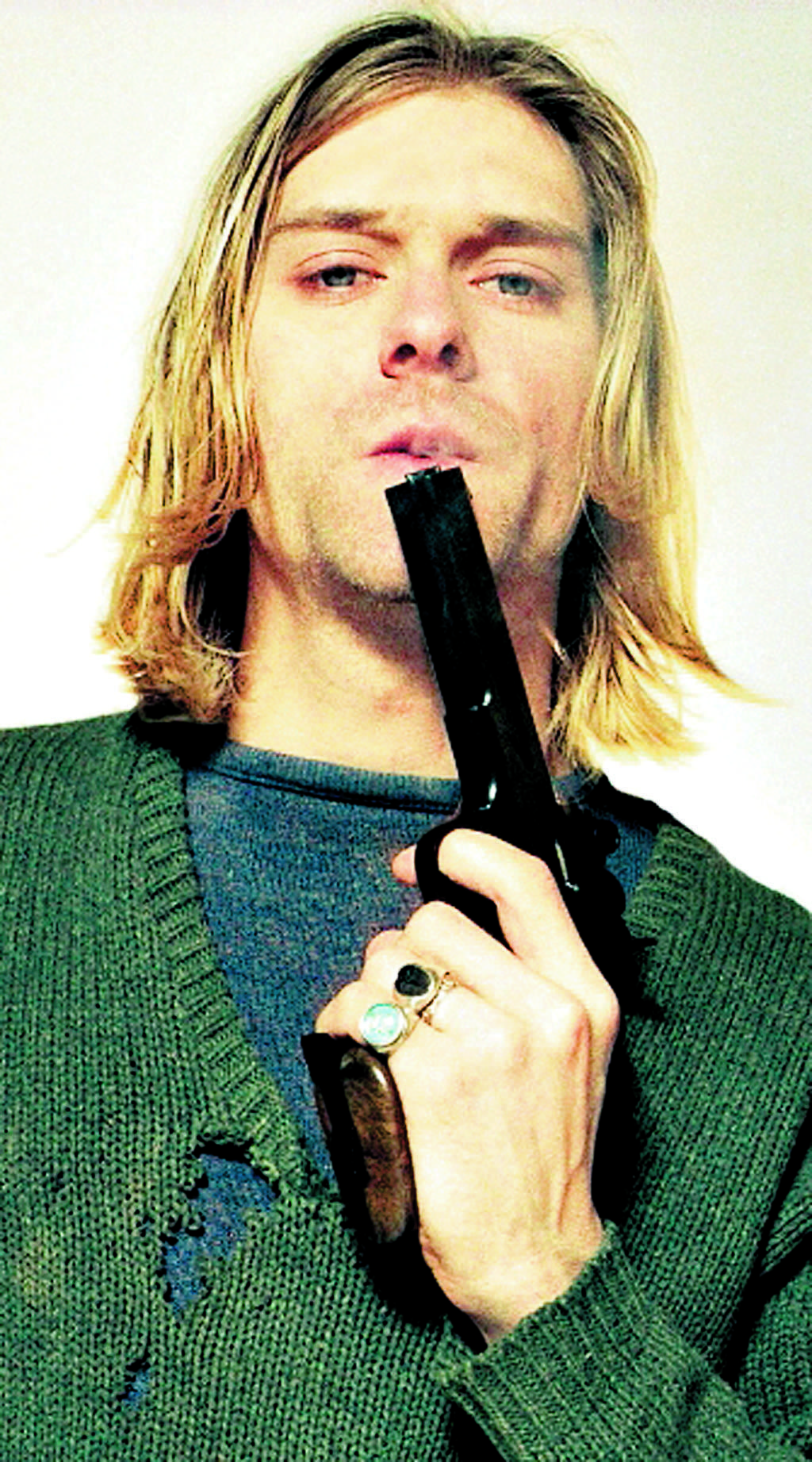 El excéntrico Kurt Cobain.()